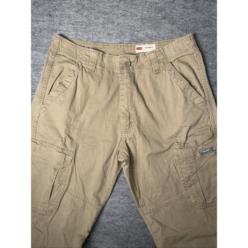 WRANGLER Khalifa/Beige Cargo Pants Strech Cotton Trouxer - Size 32x34